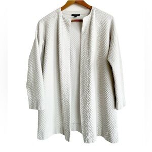 Eileen Fisher Textured Cream Cardigan